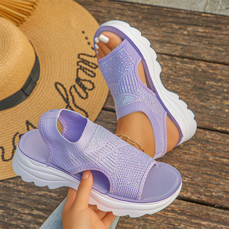 Lora™ Breathable Knit Platform Sandals