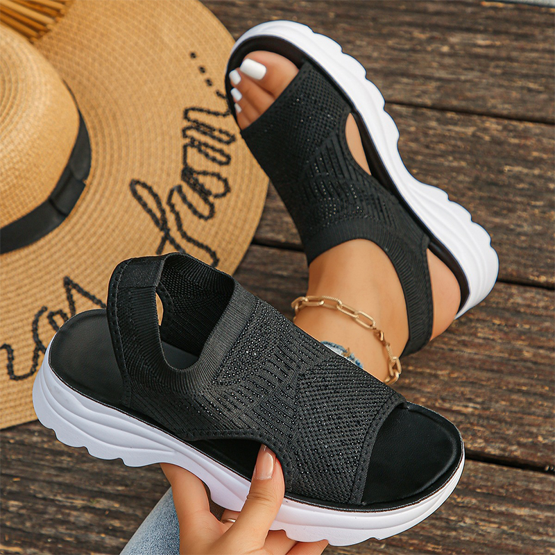 Lora™ Breathable Knit Platform Sandals