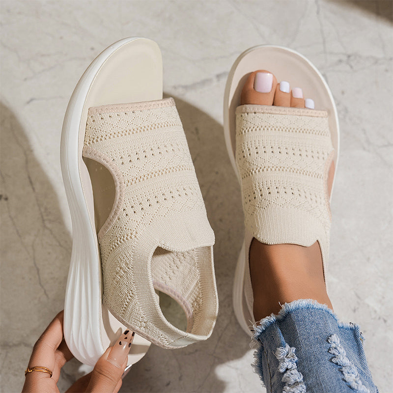 Gina™ Breathable Knit Platform Sandals