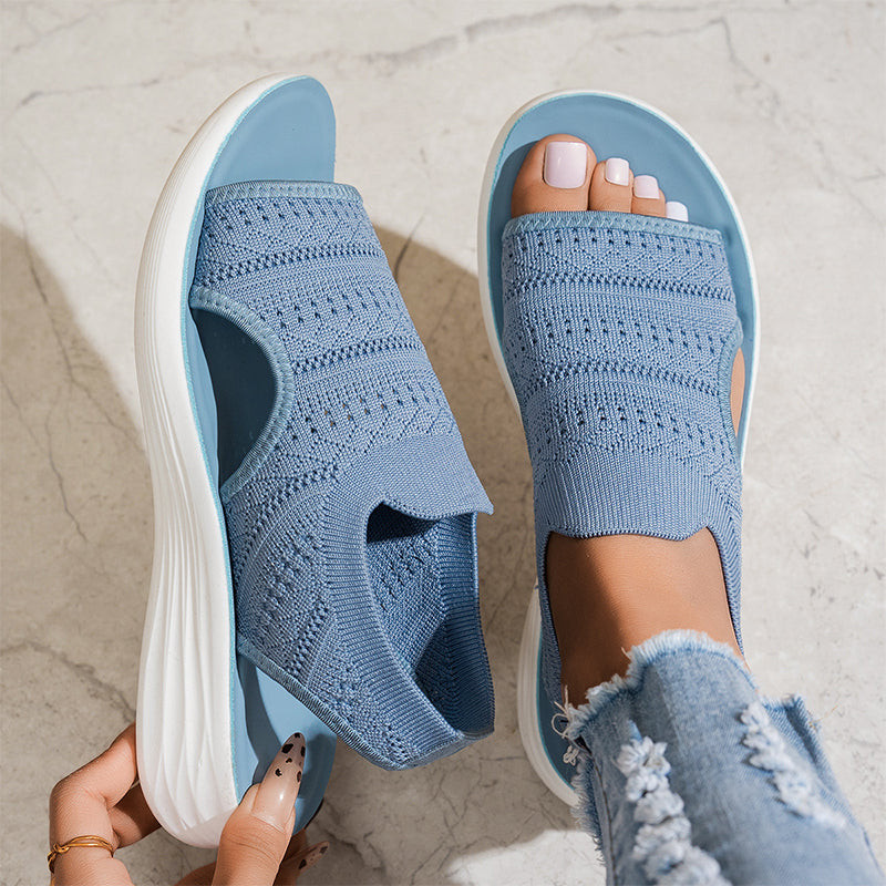 Gina™ Breathable Knit Platform Sandals