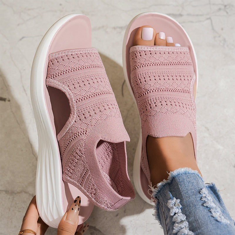 Zina™ Breathable Knit Platform Sandals