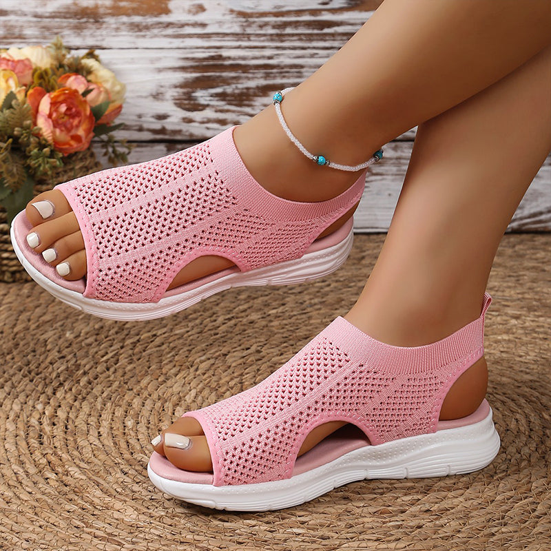 Sophia™ Breathable Knit Platform Sandals