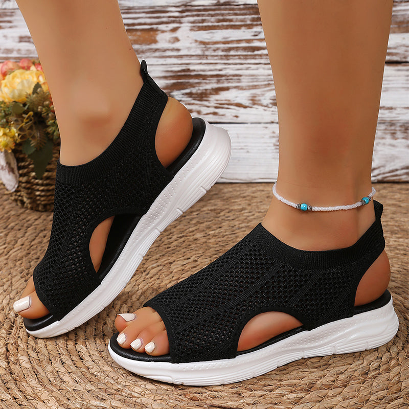 Sophia™ Breathable Knit Platform Sandals